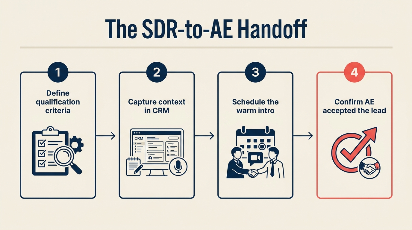 SDRからAEへのHandoff, 担当者を問わず機能する4ステップの文書化プロセス