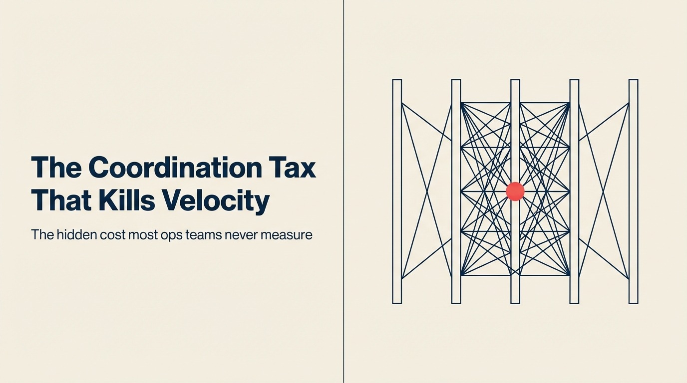 The Coordination Tax: The Hidden Cost That Kills Operational Velocity