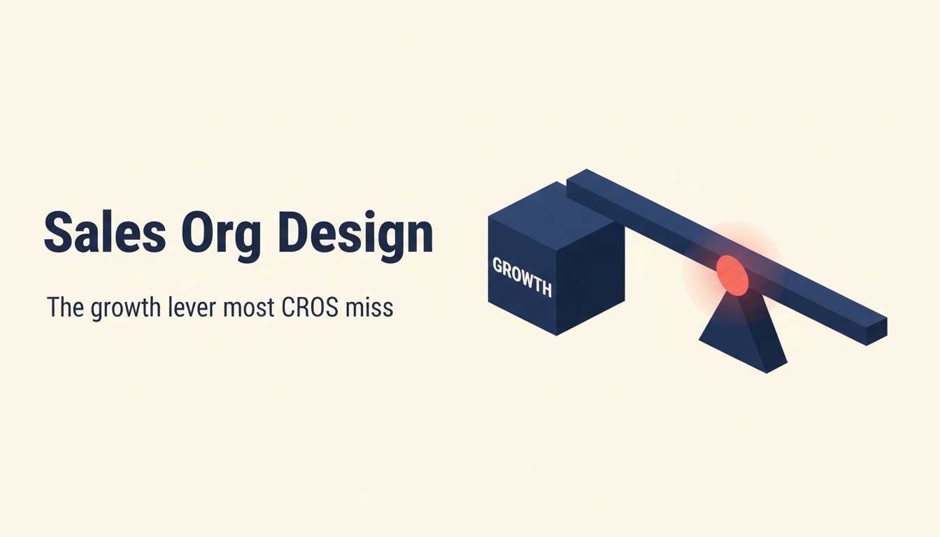 Why Sales Org Design Is the Most Under-Rated Growth Lever