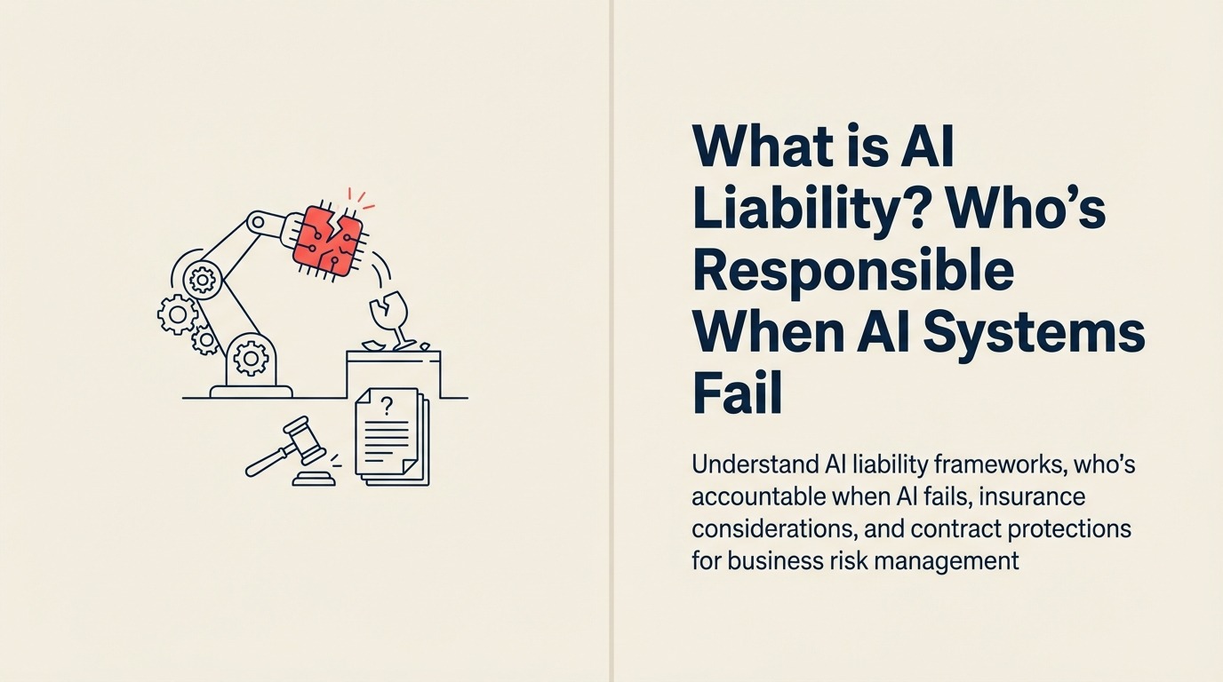 AI Liability Definition - Who's responsible when AI systems fail