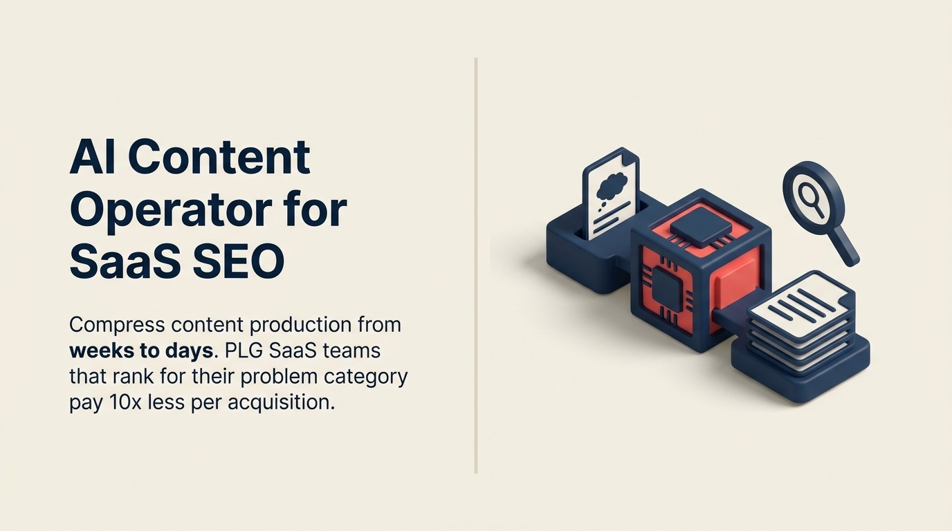 AI Content Operator: Scaling SEO Content for SaaS Without Drowning in Mediocre Output