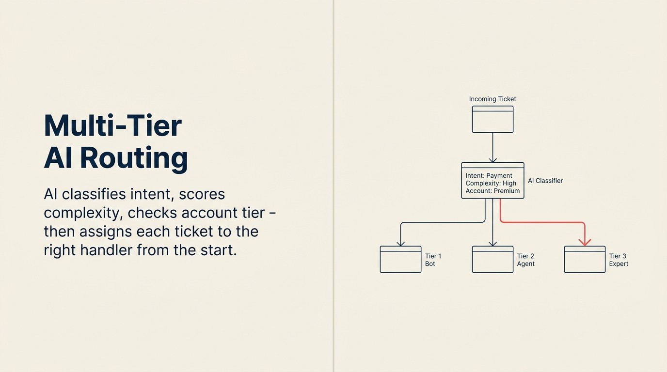 Multi-Tier AI Routing in SaaS Help Desk