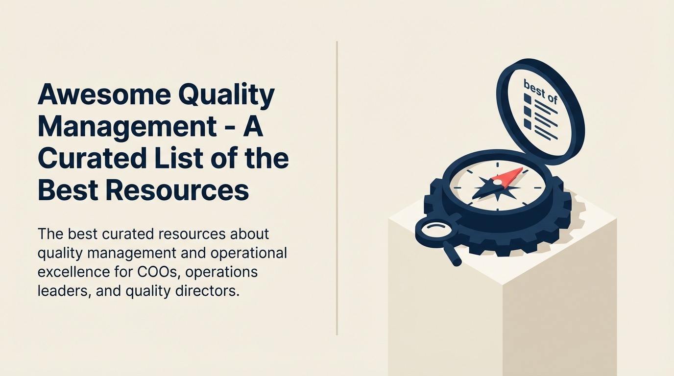 Awesome Quality Management - Eine kuratierte Liste der besten Ressourcen