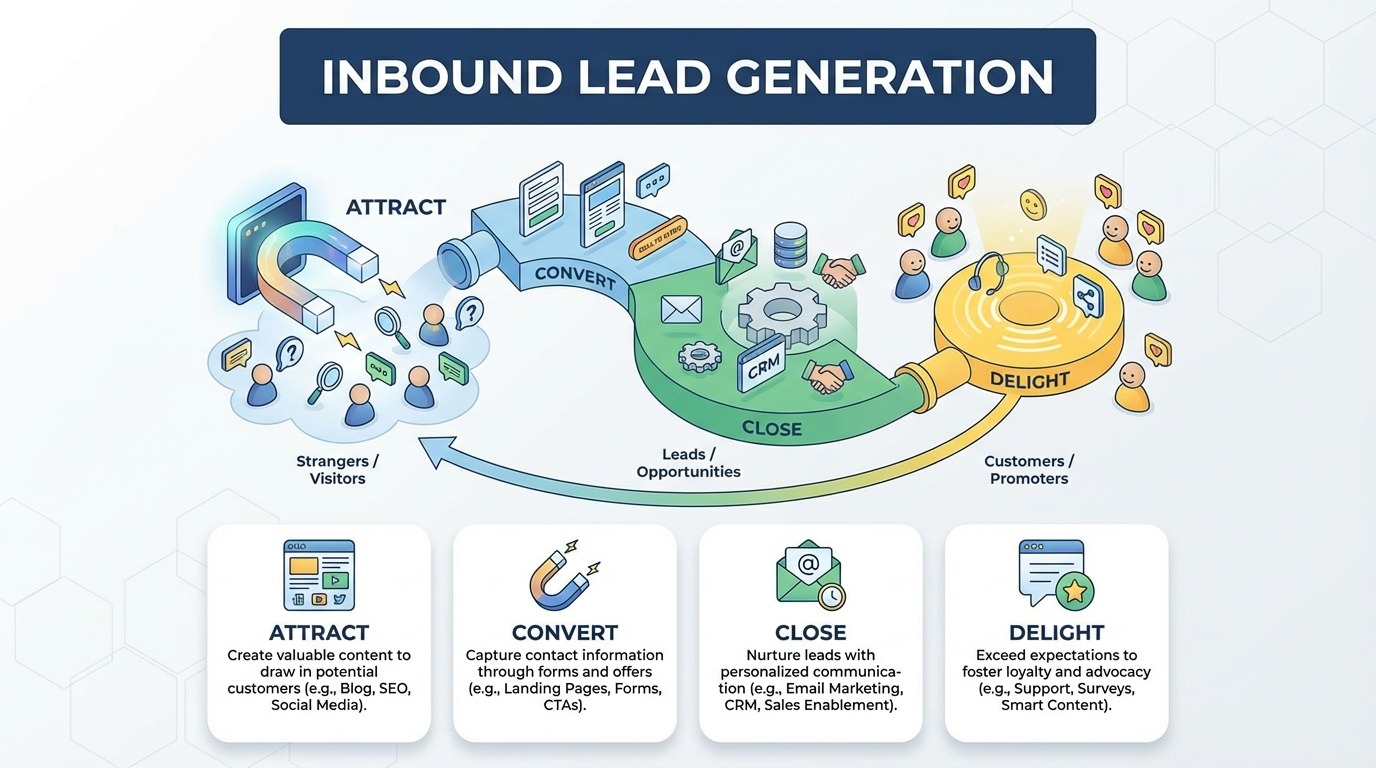 Inbound Lead Generation: Strategi Konten, SEO, dan Organik