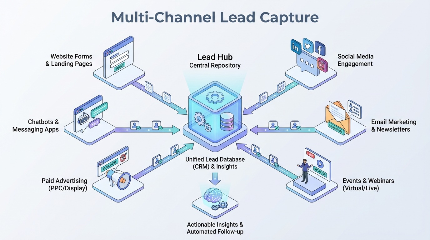 API & Multi-Channel-Lead-Erfassung: Aufbau Ihres Lead-Ökosystems - 2026 Leitfaden