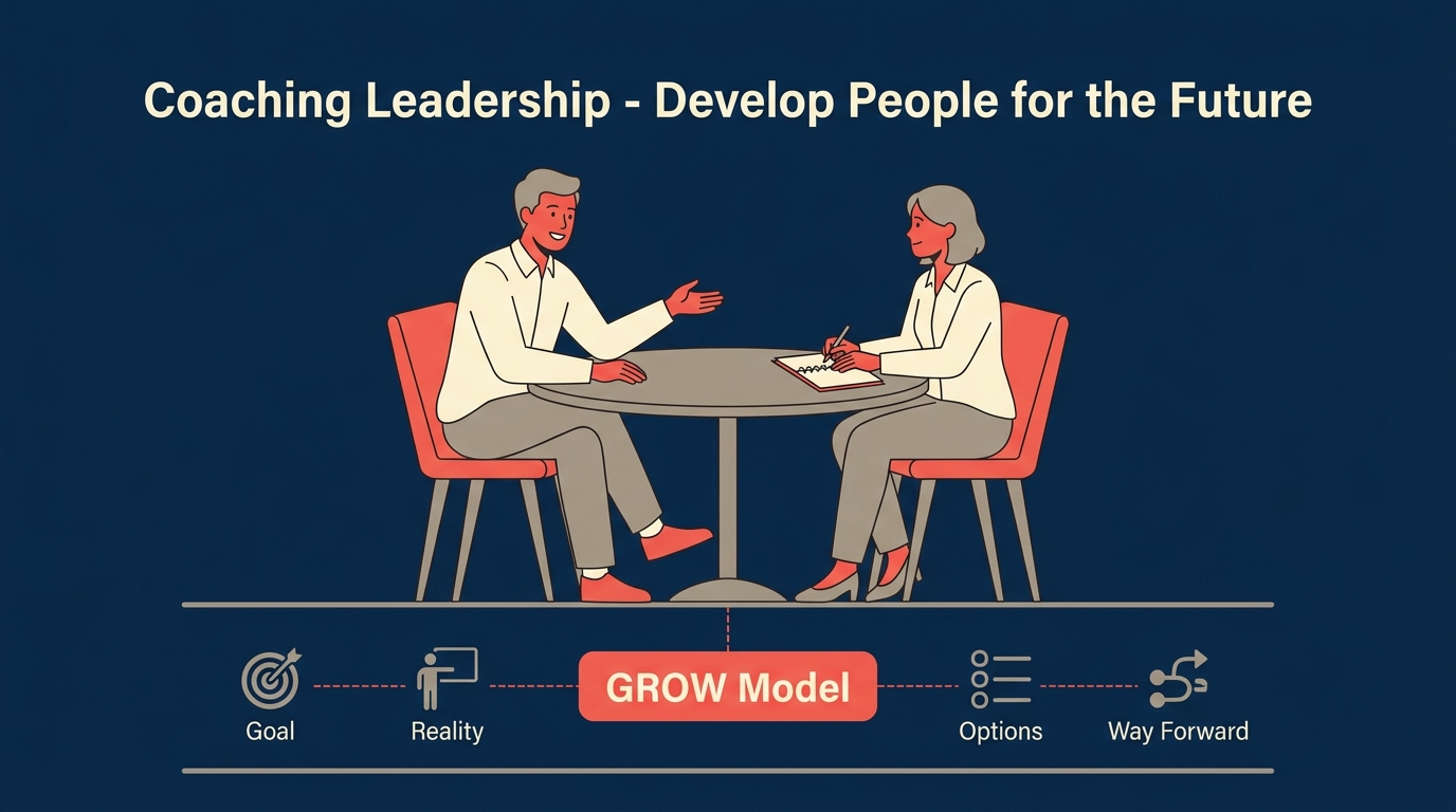 Coaching leadership style developing people with the GROW model
