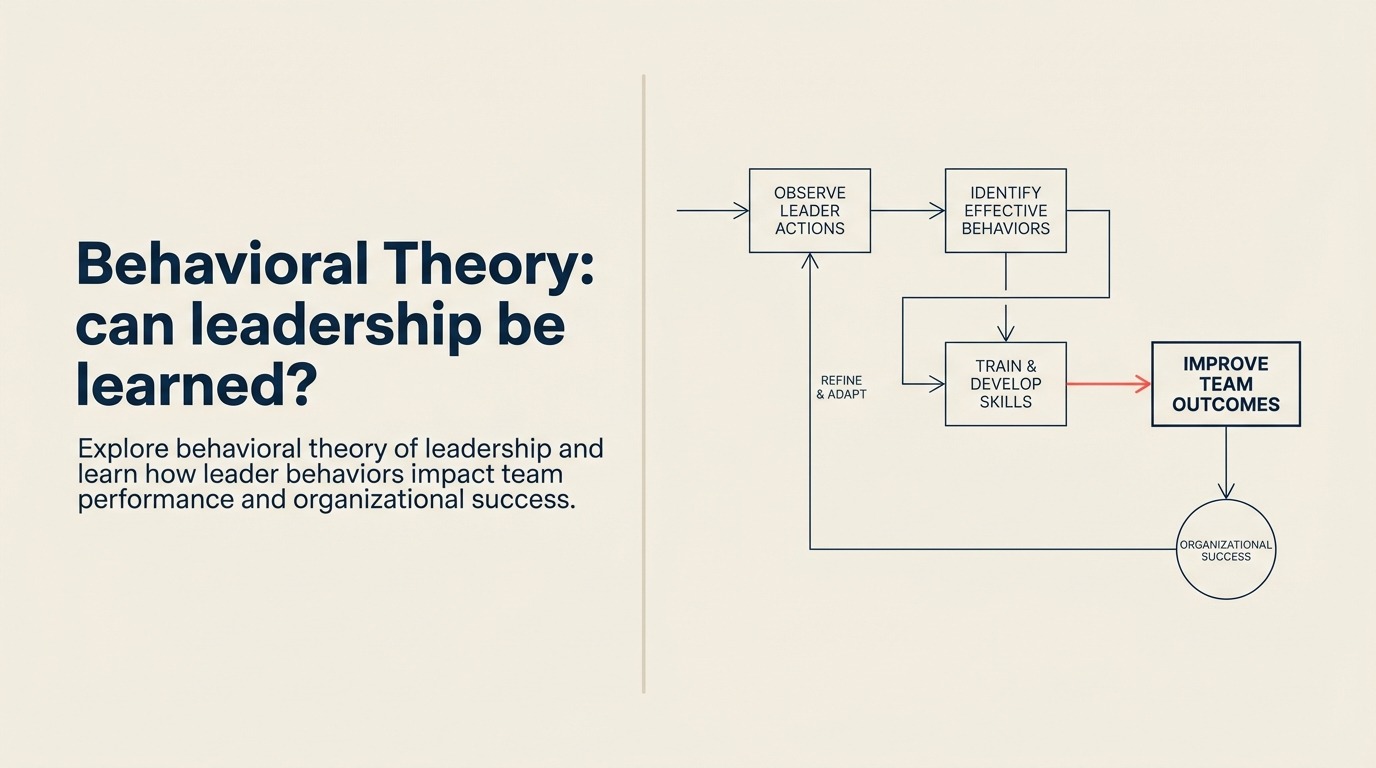 Behavioral Theory: bisakah leadership dipelajari?