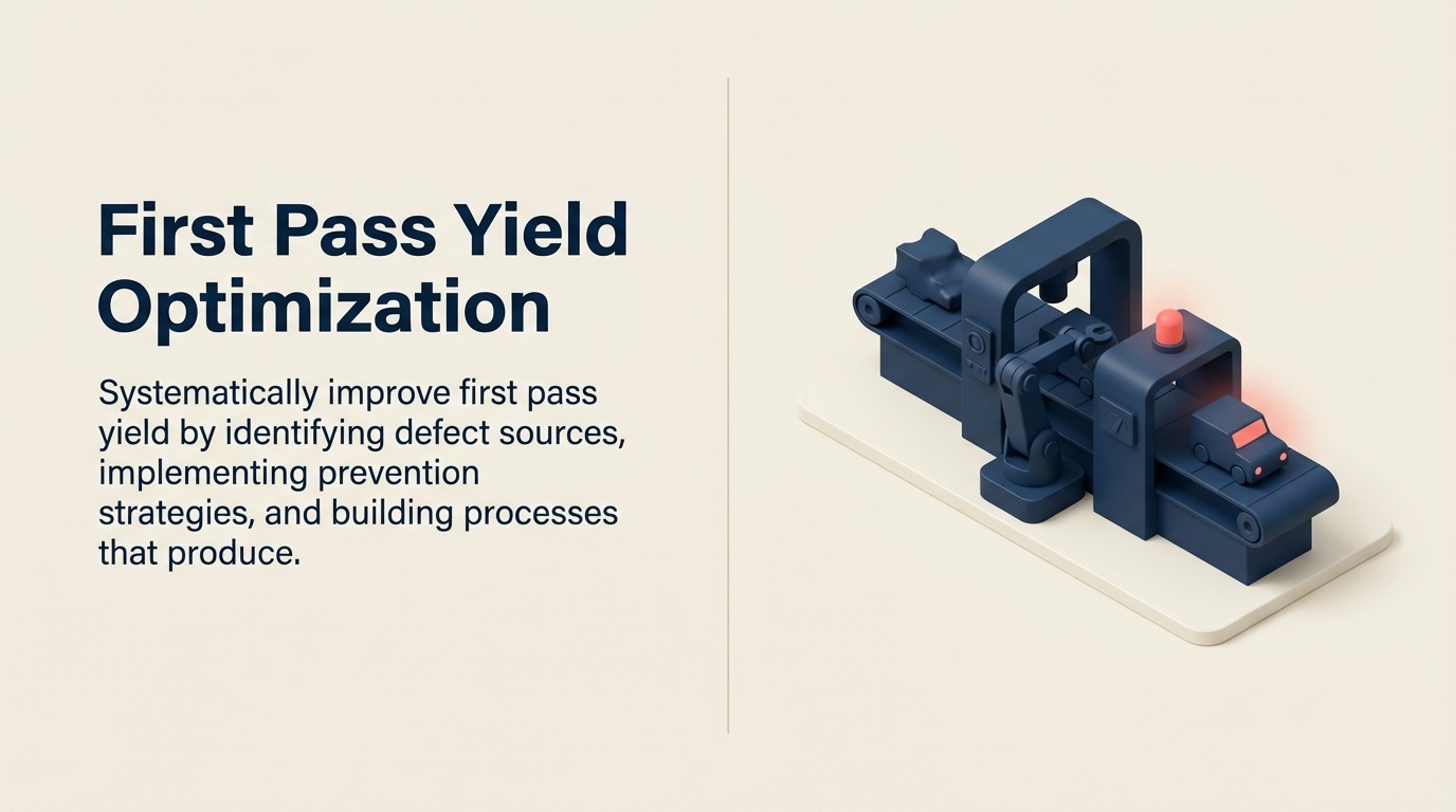 Optimización de First Pass Yield: Reducir Defectos y Retrabajo para Maximizar la Eficiencia de Manufactura
