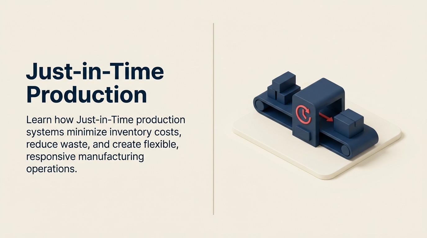 Produção Just-in-Time: Reduzindo Custos de Estoque Enquanto Melhora Fluxo de Manufatura