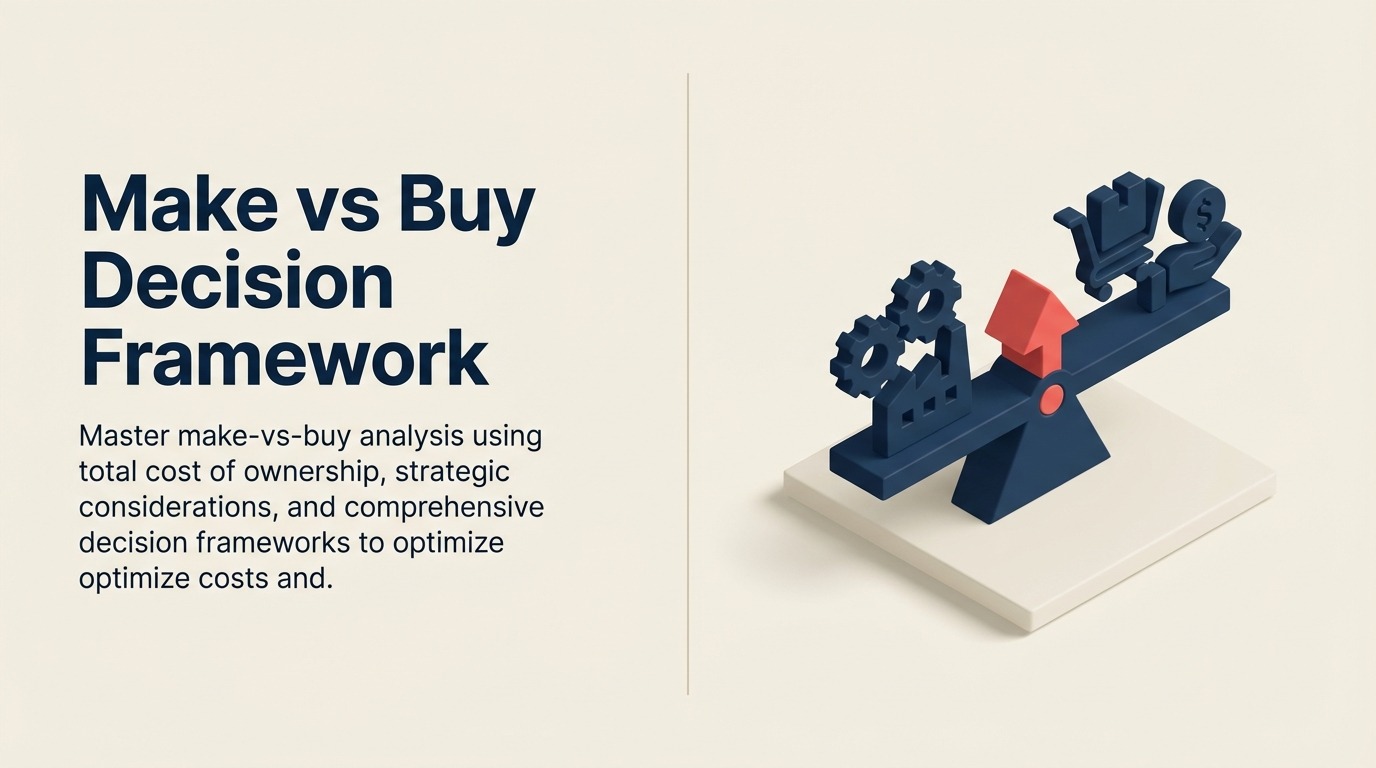 Framework Keputusan Make vs Buy: Sumber Strategis untuk Produsen