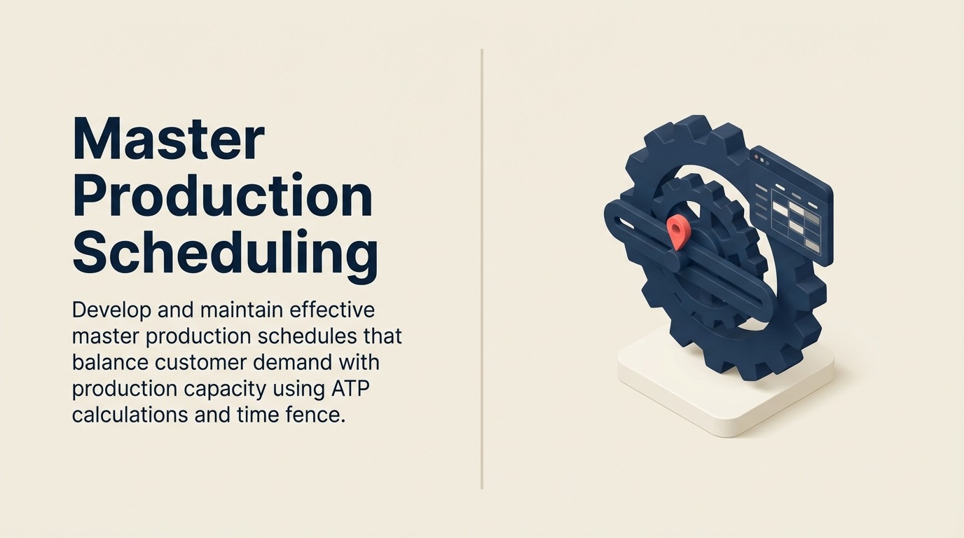 Master production scheduling untuk perencanaan manufaktur yang realistis