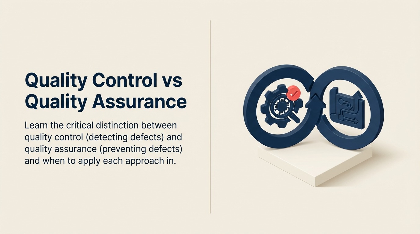 Controle de Qualidade vs Garantia de Qualidade: Entendendo a Diferença e Construindo Ambas as Capacidades