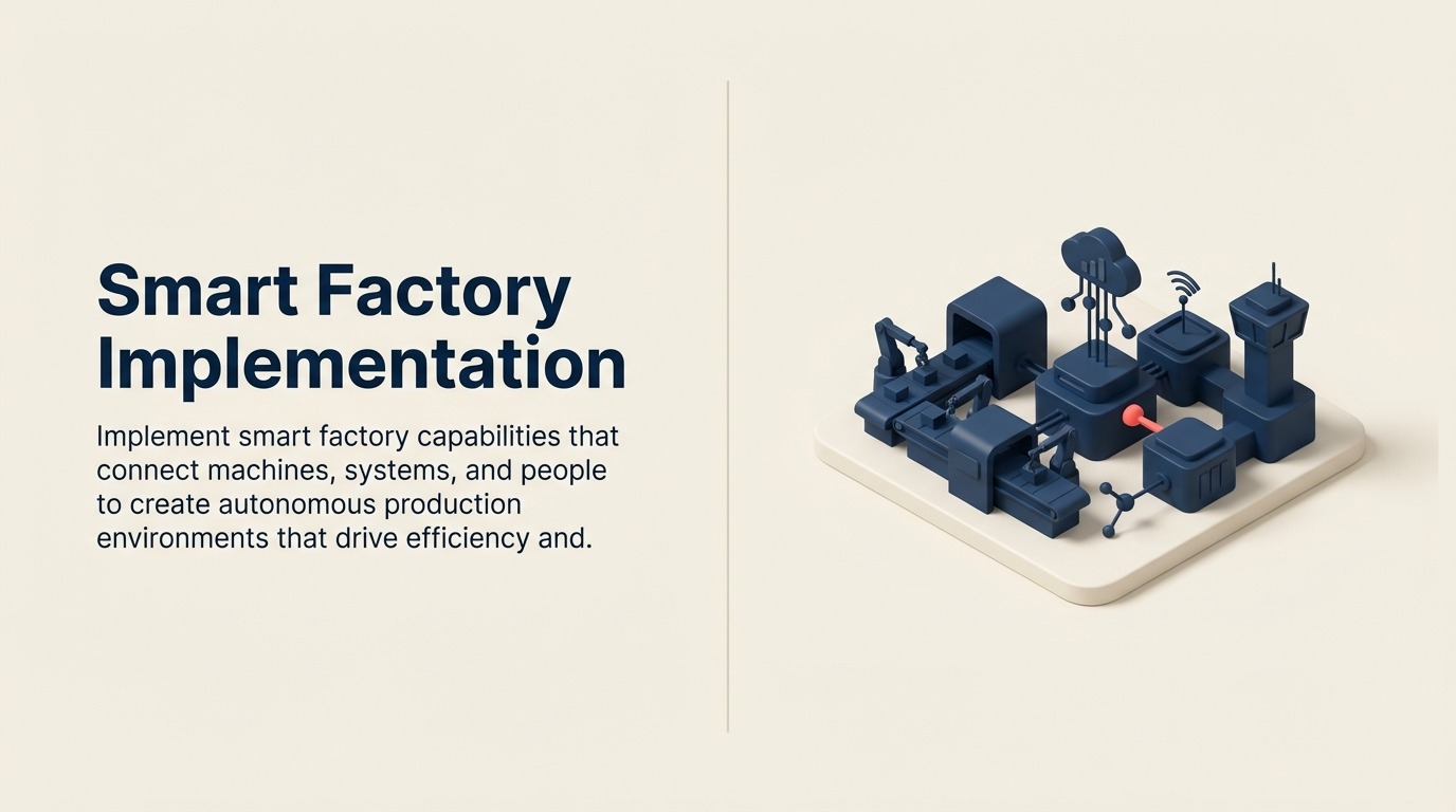 Implementación de Smart Factory: Construyendo la Operación de Manufactura Conectada