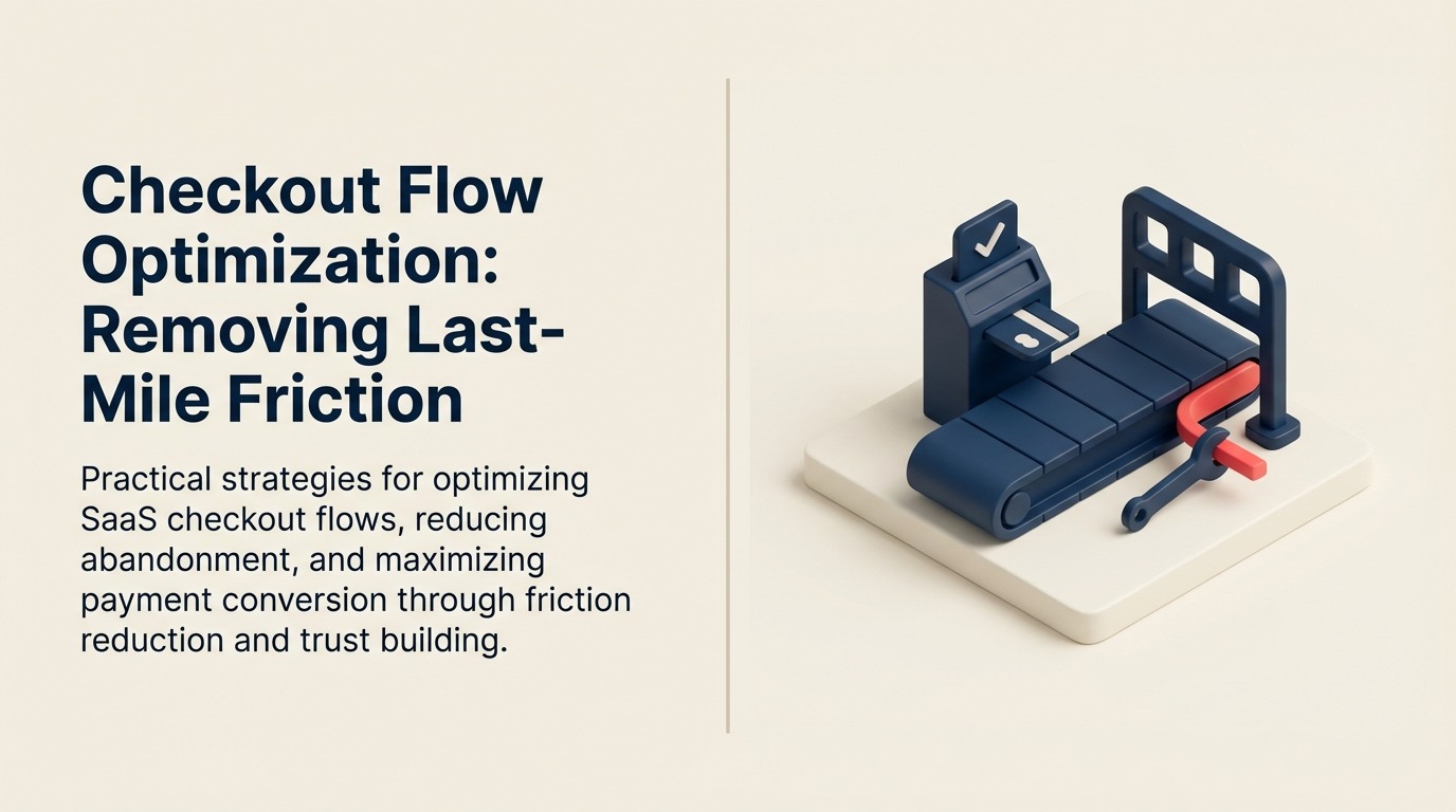 Checkout Flow Optimization: Last-Mile-Reibung entfernen - Leitfaden 2026