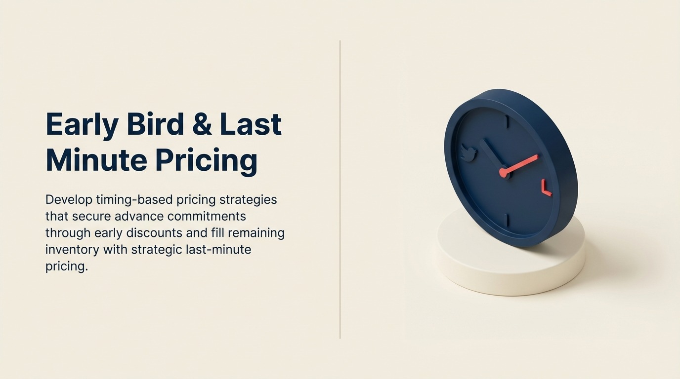 Early Bird & Last Minute Pricing: Timing-Based Revenue Strategy